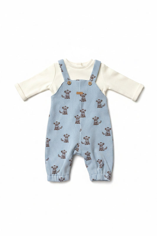 Windeltorte blau mit Baby Set | Geschenk zur Geburt