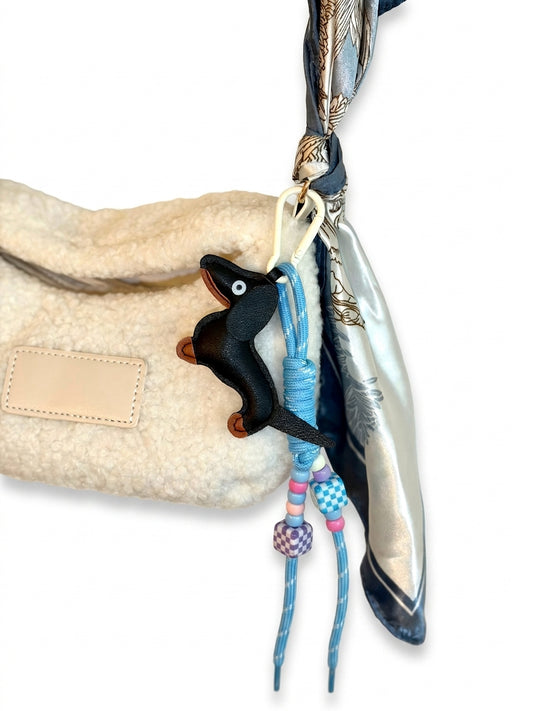 ZOLU Mini Teddy Bag mit Tuch & Charm – Unikat für Kids