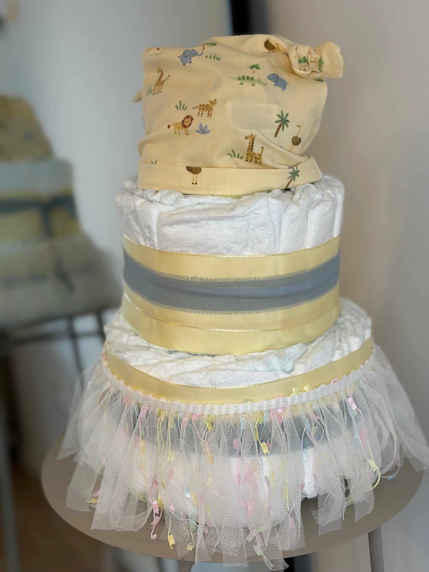 Windeltorte Lion mit Babyset | Geschenk zur Geburt