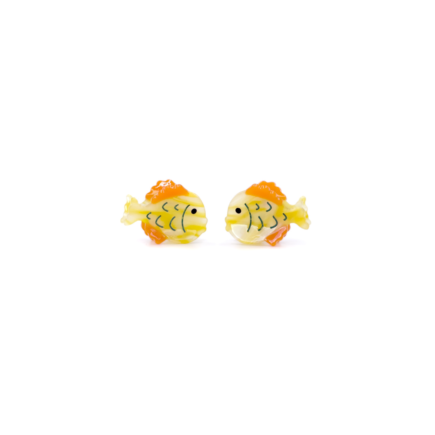 Marisa Mini Haarspangen – 2er Set Fisch gelb