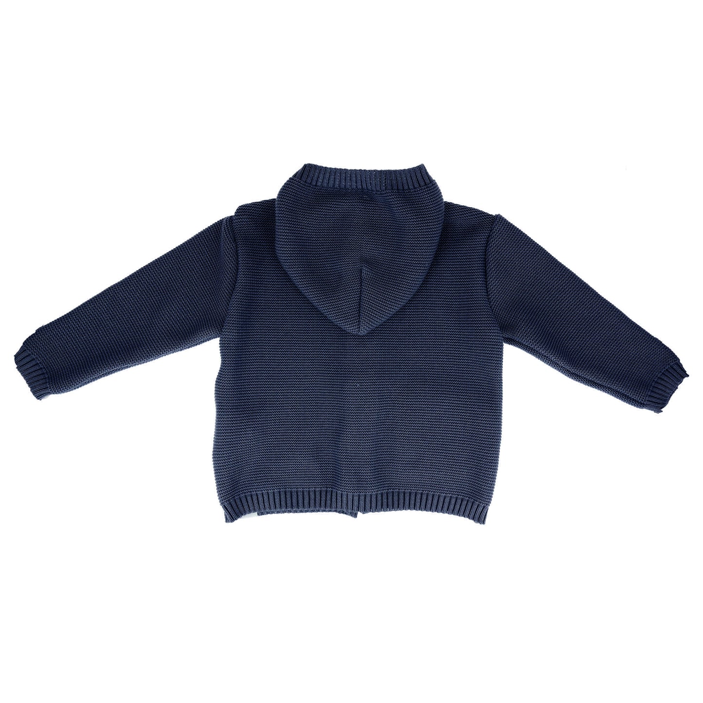 GOTS Baby Strickjacke mit Kapuze