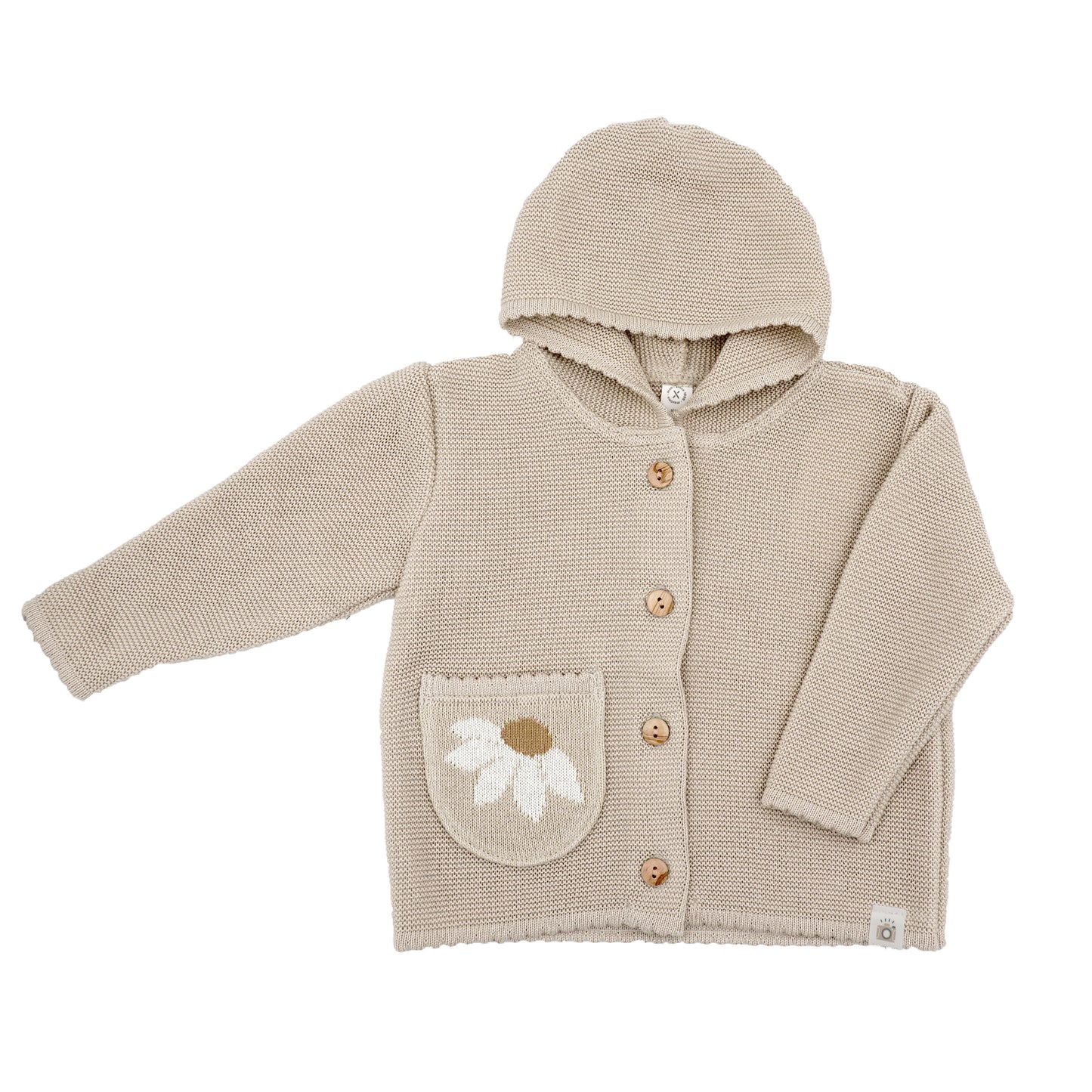 Windeltorte Beige mit Babyset und Kuscheltuch | Geschenk zur Geburt