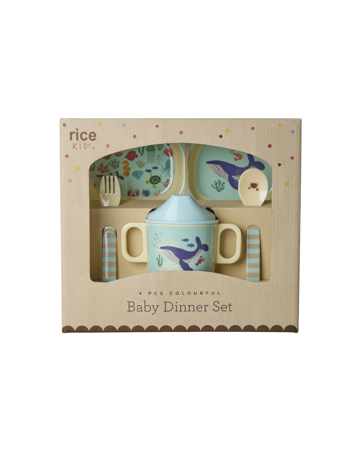 Baby Geschirrset Geschenkbox 4-teilig