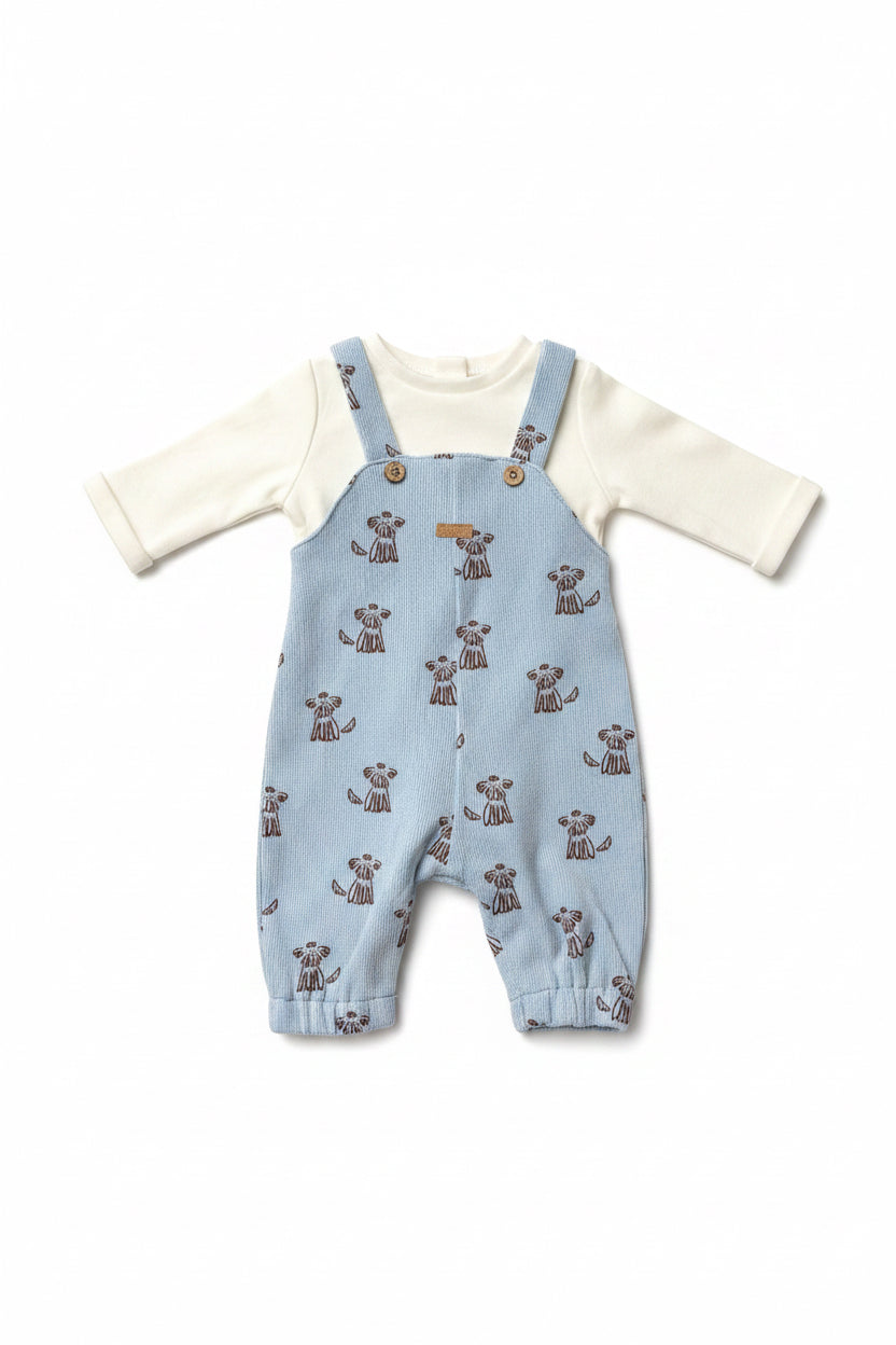 Windeltorte blau mit Baby Set | Geschenk zur Geburt