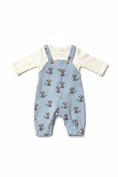 Windeltorte blau mit Baby Set | Geschenk zur Geburt