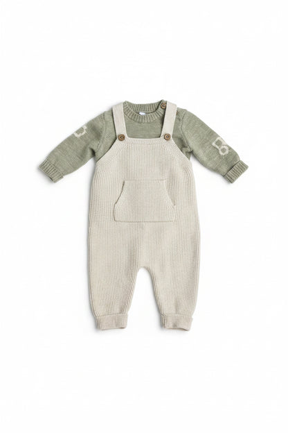 Windeltorte grün mit Babyset | Geschenk zur Geburt