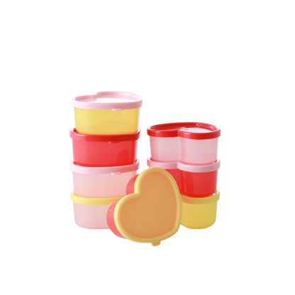 Snackbox Herzform 8-teilig