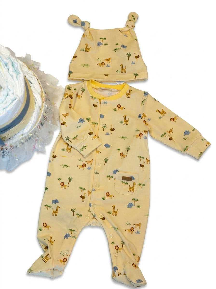 Windeltorte Lion mit Babyset | Geschenk zur Geburt