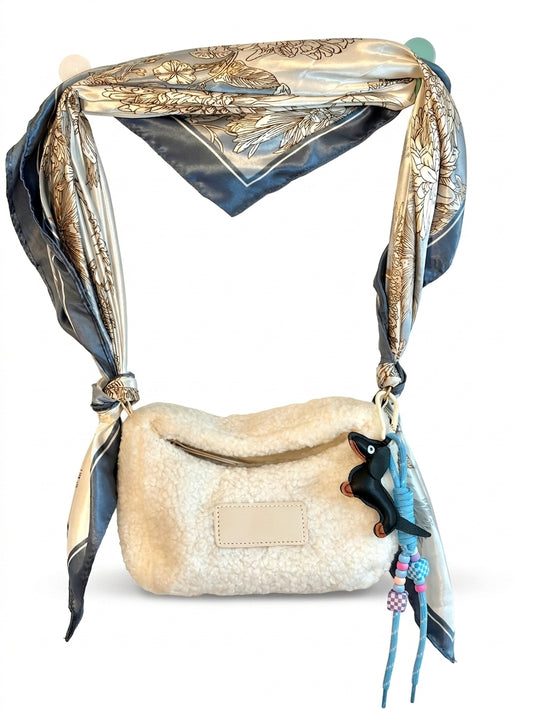 ZOLU Mini Teddy Bag mit Tuch & Charm – Unikat für Kids