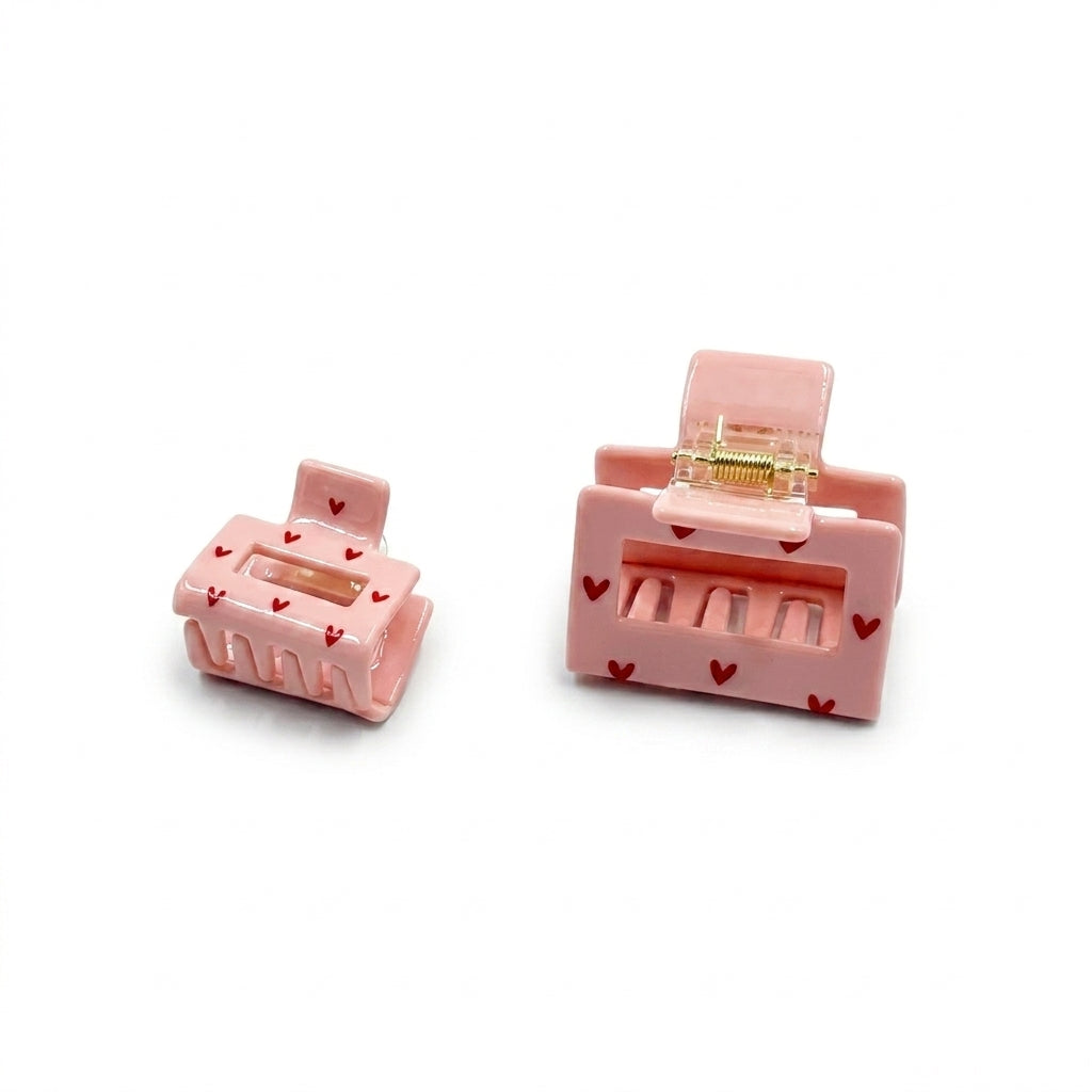 Haarspange mit Herzchen – Mama & Mini