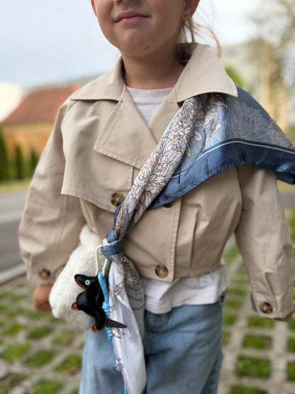ZOLU Mini Teddy Bag mit Tuch & Charm – Unikat für Kids