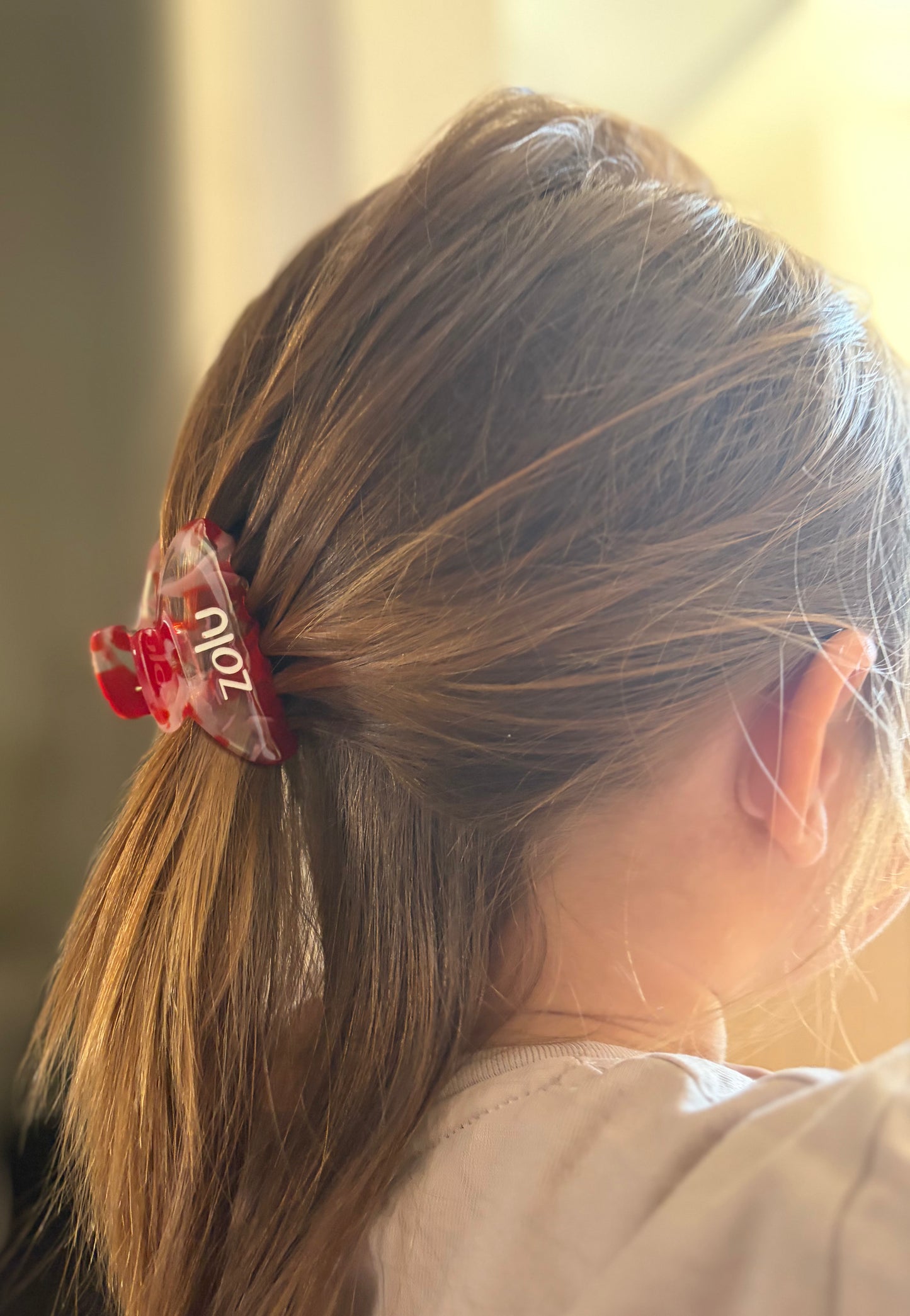 Haarspange „ZOLU“ – Rosa / Rot