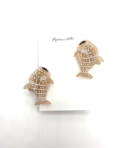 Marisa Mini Haarspangen – 2er Set Fisch grau
