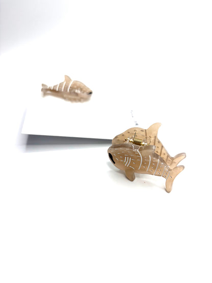 Marisa Mini Haarspangen – 2er Set Fisch grau