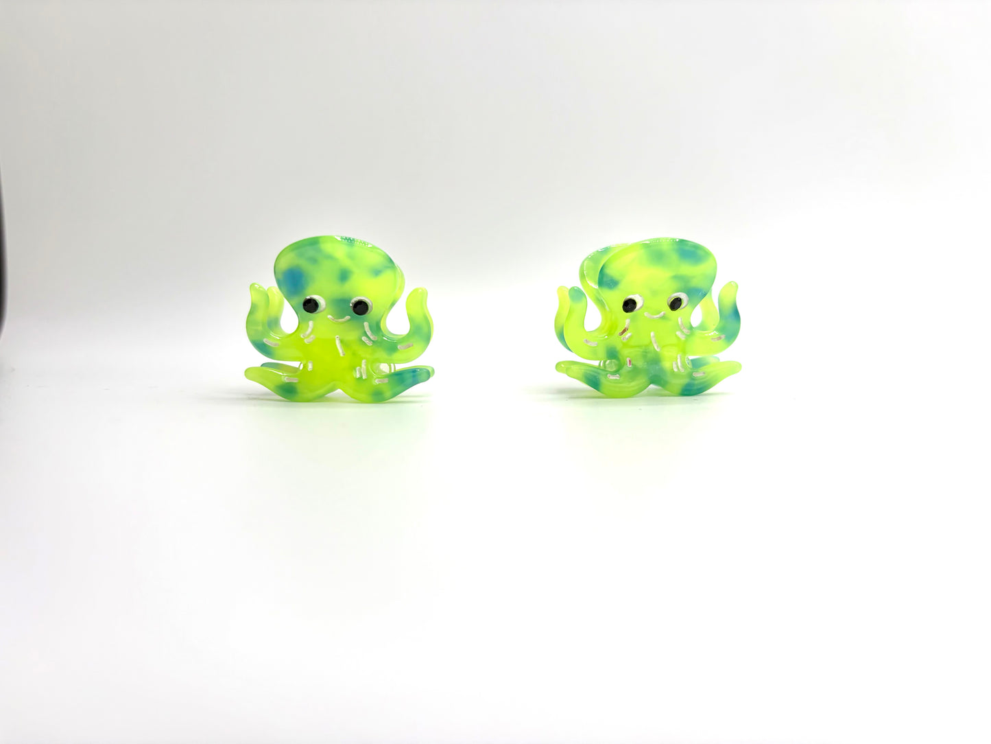Marisa Mini Haarspangen – 2er Set Oktopus grün