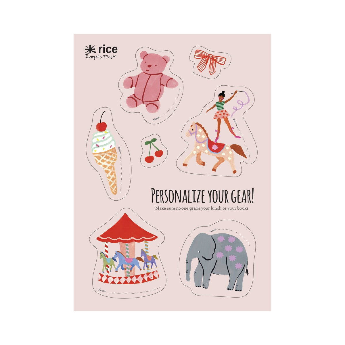 Lunchbox Sticker Set